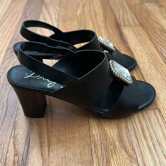 Brighton Ritzy Rhinestone Leather Heels Shoes Women’s Size 7.5M - Picture 3 of 13